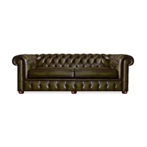 google-chesterfield-225cm-3-persoons-bank-antique-olive-olijf-groen