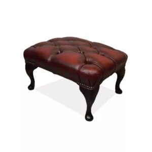 google-shopping-chesterfield-queen-anne-footstool-red-oxblood-voetenbank