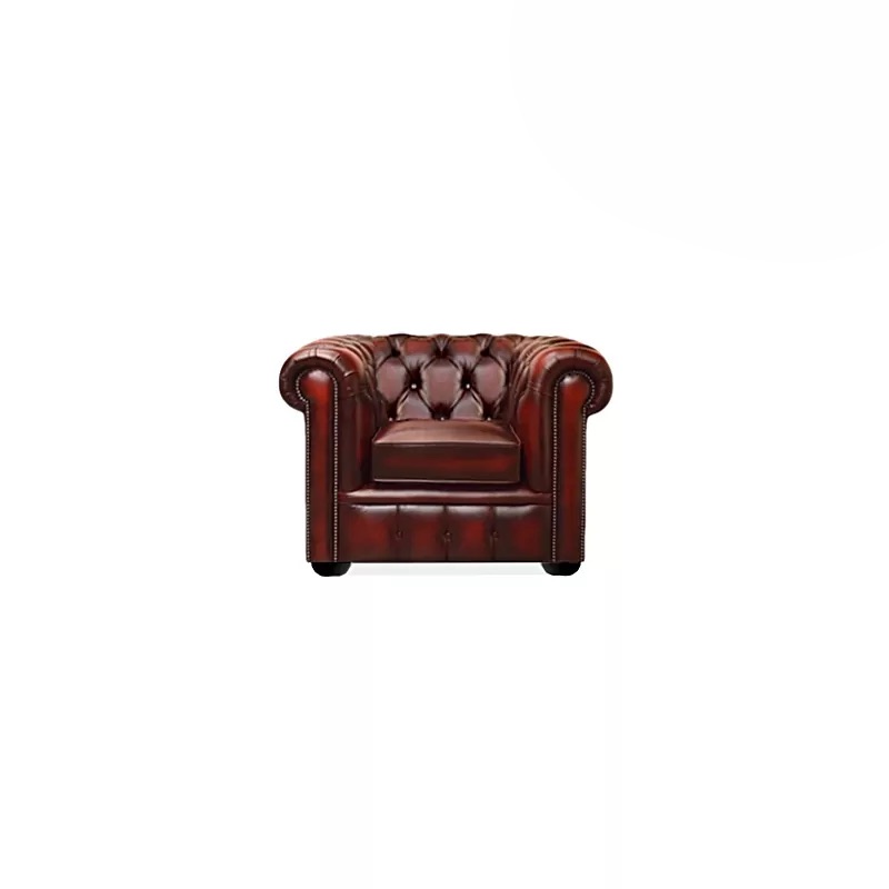 Chesterfield 111cm Antique red Direct leverbaar (NR 1)