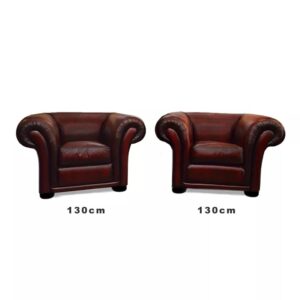 Royale Chesterfield XL fauteuils in rood Direct leverbaar €3,649.00