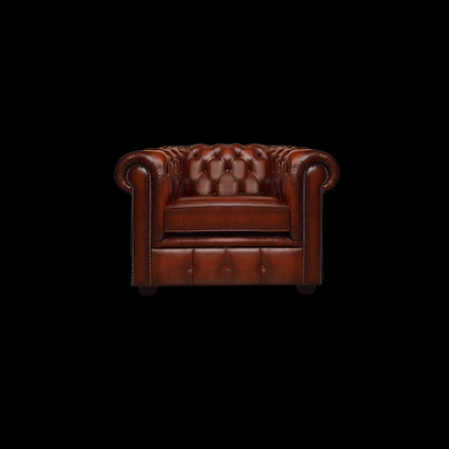 Chesterfield fauteuil 111cm in Crest L Rust Direct Leverbaar (NR 1)