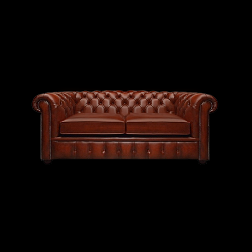 Chesterfield royale 2.5 persoons bank 194cm in authentic Rust Direct leverbaar